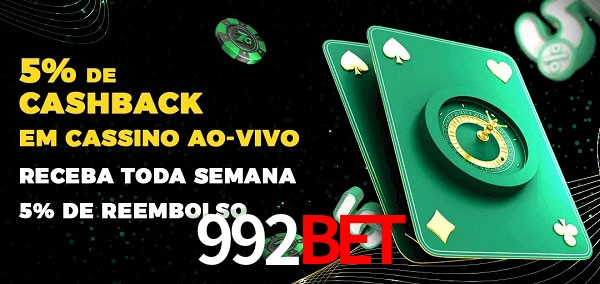 Promoções do cassino ao Vivo 992BET